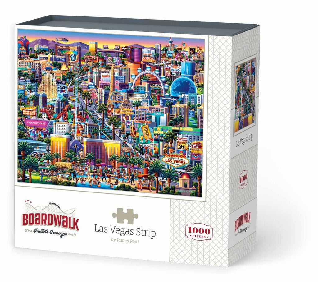 Las Vegas Strip Jigsaw 1000 Piece Puzzle 19 x 26" Boardwalk Dowdle
