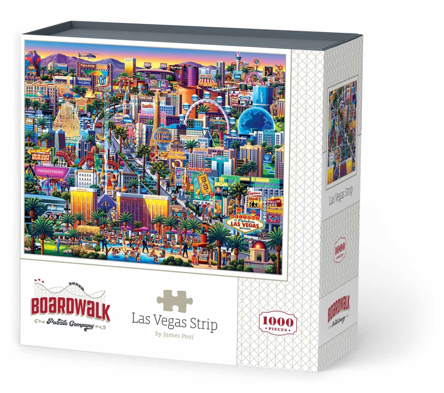 Las Vegas Strip Jigsaw 1000 Piece Puzzle 19 x 26" Boardwalk Dowdle