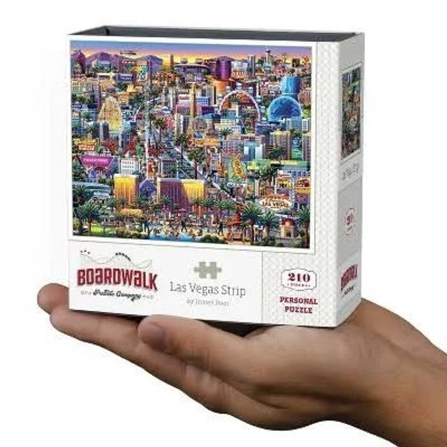 Las Vegas Strip Mini Jigsaw 210 Piece Personal Puzzle 9 x 11" Boardwalk Dowdle