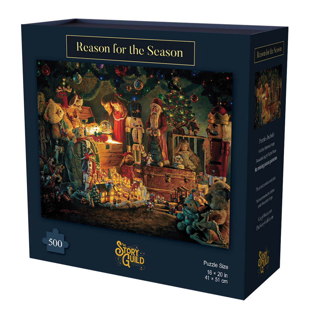Reason for the Season Toy Store Window Display 500 pc Jigsaw Puzzle 16 x 20"