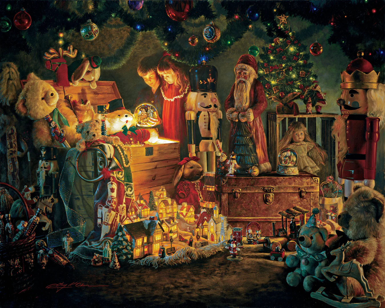 Reason for the Season Toy Store Window Display 500 pc Jigsaw Puzzle 16 x 20"