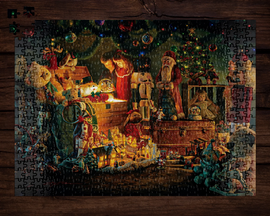 Reason for the Season Toy Store Window Display 500 pc Jigsaw Puzzle 16 x 20"