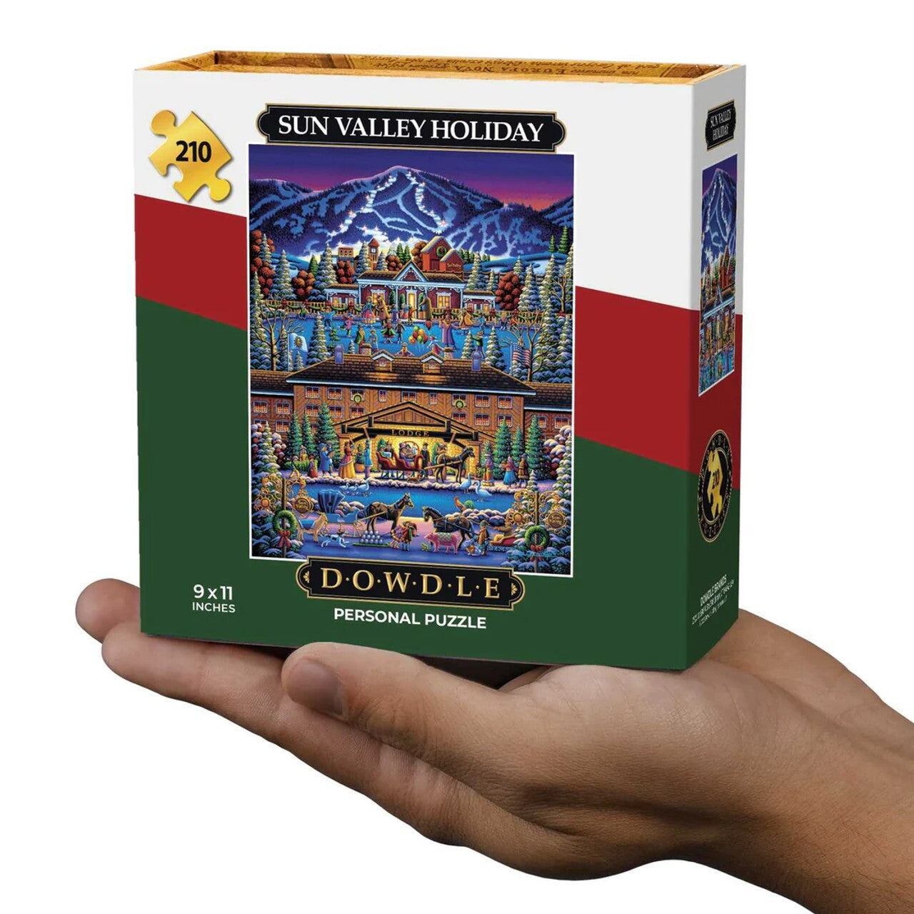 Sun Valley Holiday Idaho 90305 Mini Jigsaw 210 Piece Personal Puzzle 9 x 11" Boardwalk Dowdle