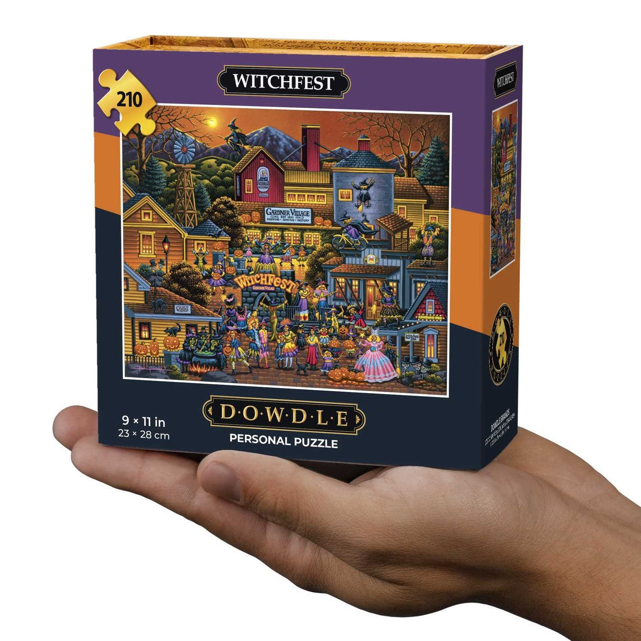 Witchfest 90249 Halloween  Mini Jigsaw 210 Piece Personal Puzzle 9 x 11" Dowdle