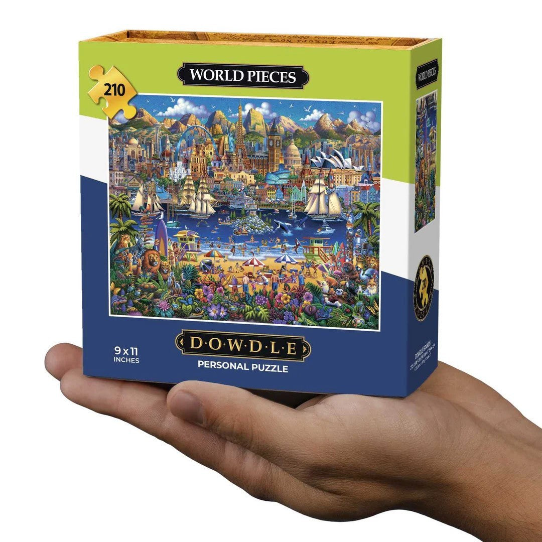 World Pieces 90508 Mini Jigsaw 210 Piece Personal Puzzle 9 x 11" Boardwalk Dowdle