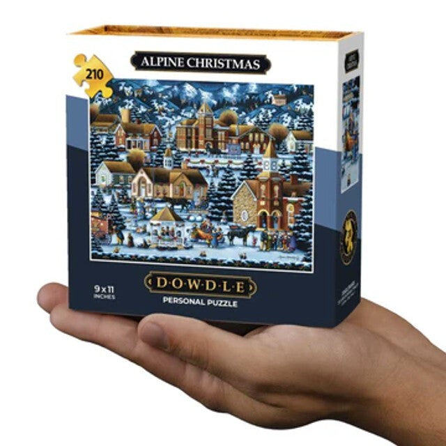 Alpine Christmas Utah Mini Jigsaw 210 Piece Personal Puzzle 9 x 11" Boardwalk Dowdle