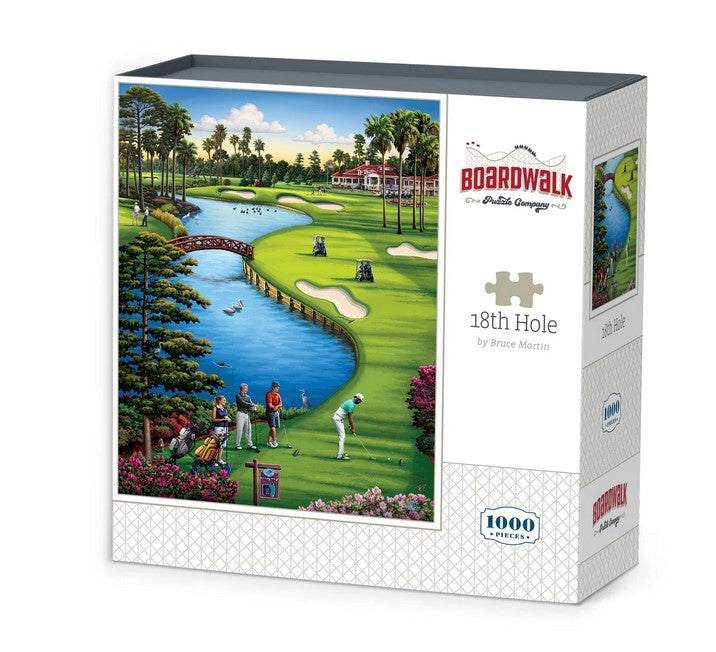18th Hole Golf Course Jigsaw 1000 Piece Puzzle 19 x 26" Boardwalk Dowdle