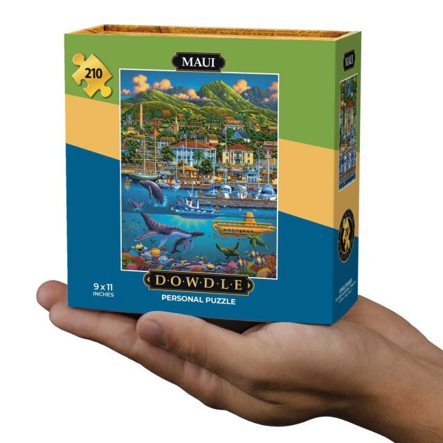 Maui Hawaii Mini Jigsaw 210 Piece Personal Puzzle 9 x 11" Boardwalk Dowdle