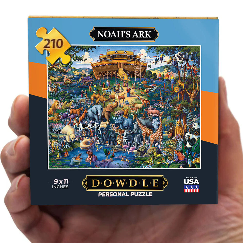 Noah's Ark 90004 Mini Jigsaw 210 Piece Personal Puzzle 9 x 11" Boardwalk Dowdle